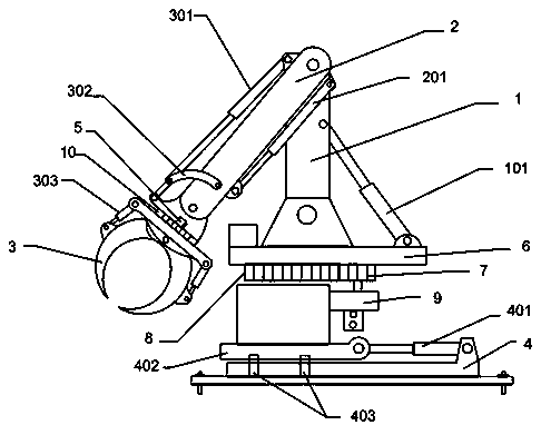 Split folding mechanical gripper