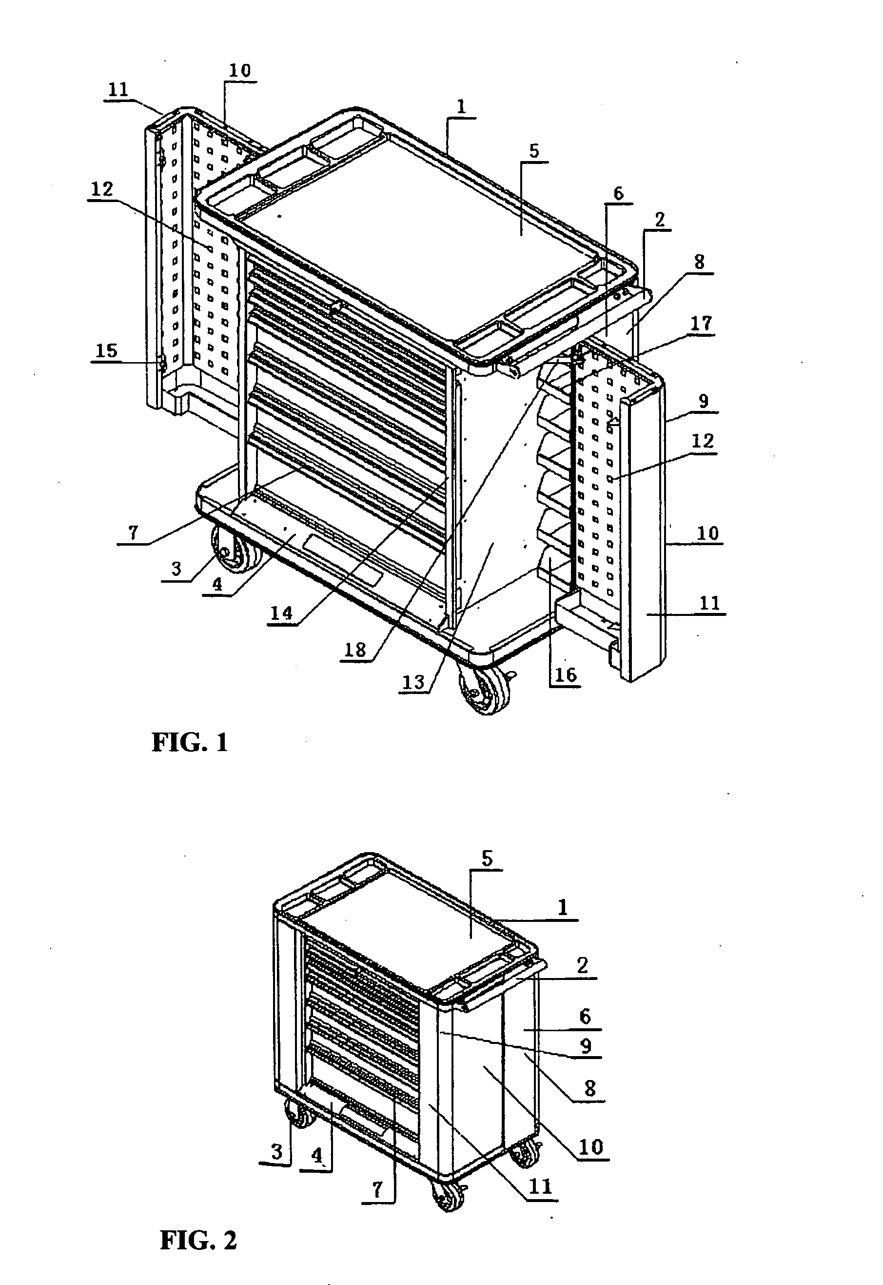 Multi-function tool box with side doors