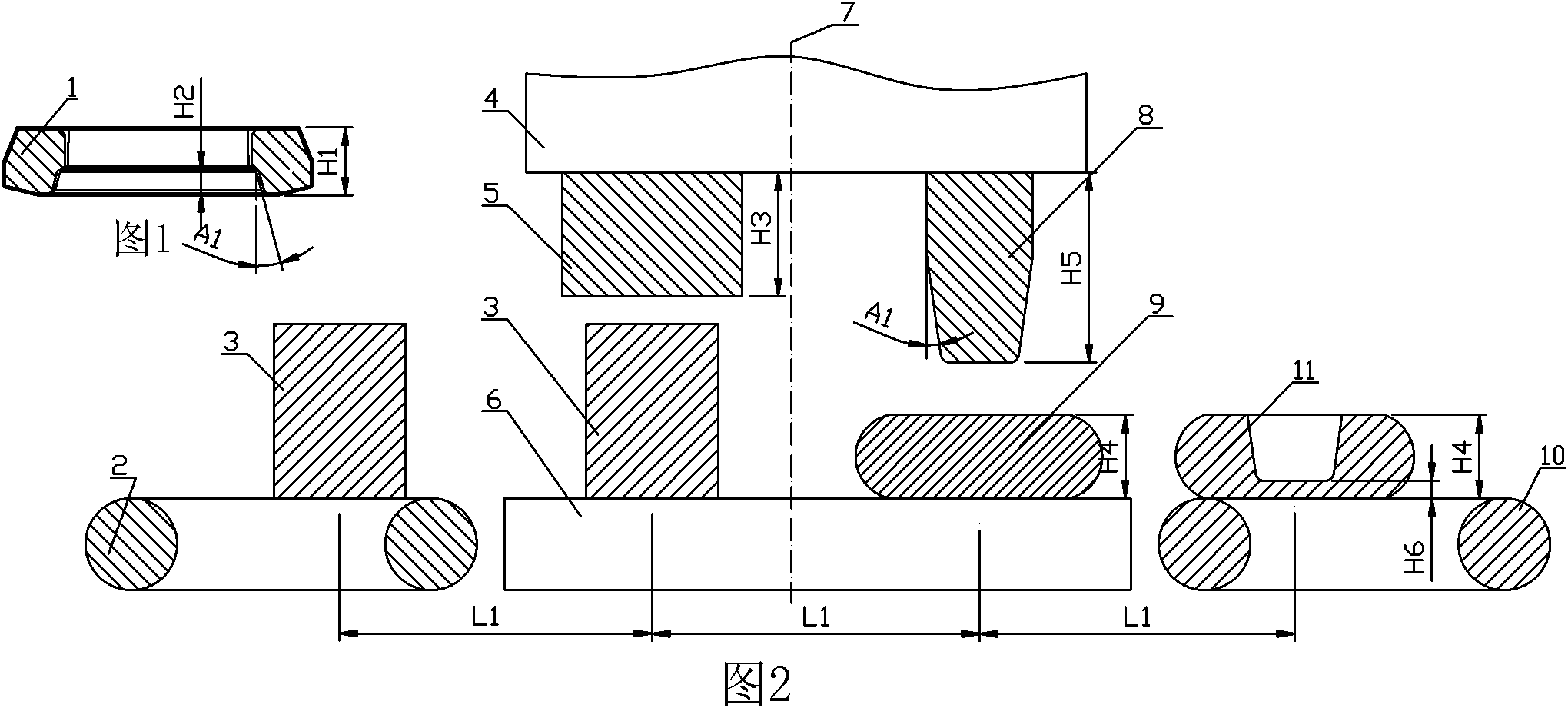 Automotive rear axle driven bevel gear blank forging production line