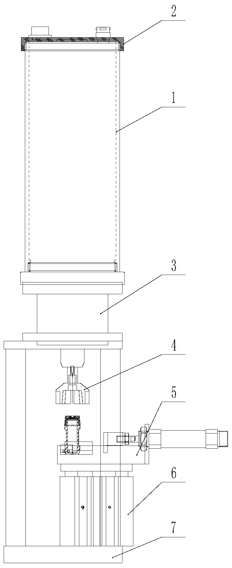 An automatic capping device for radioactive sample bottles