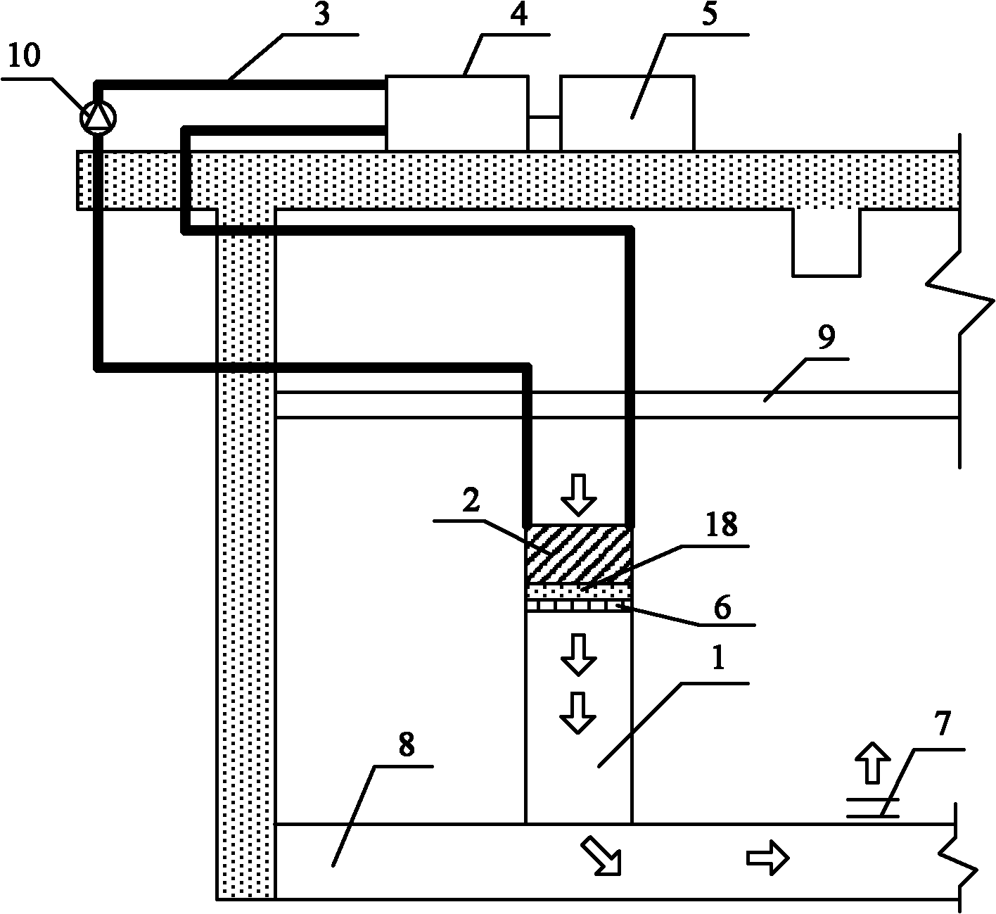 Return air precooling heat transfer system of large air conditioning refrigerator