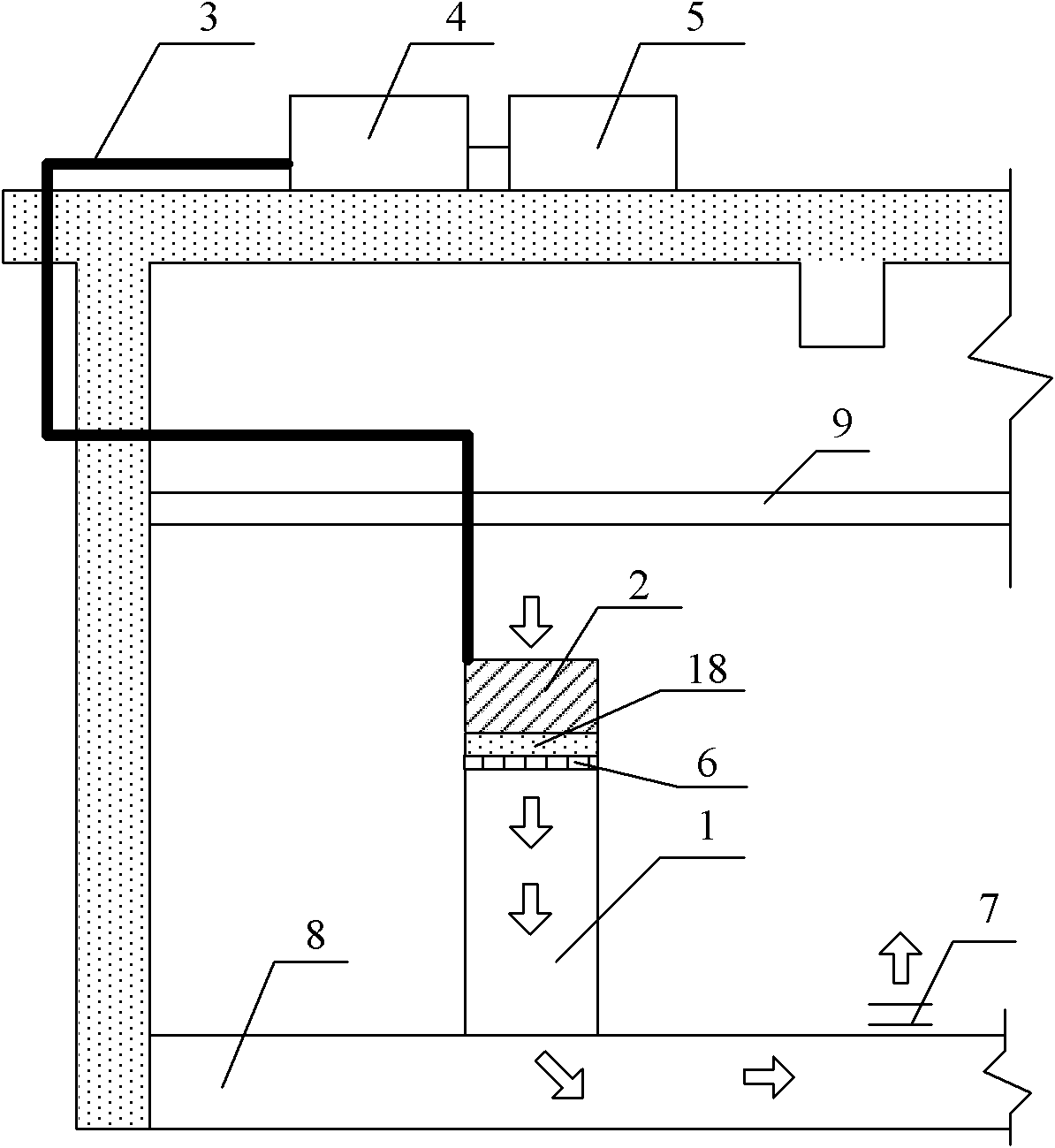 Return air precooling heat transfer system of large air conditioning refrigerator