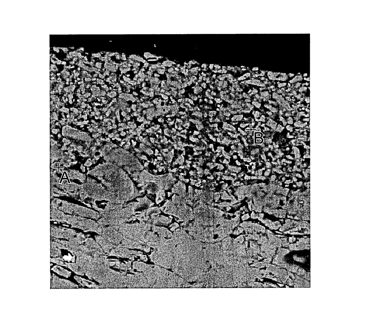 Method to improve the thermal properties of a resistance element embedded in an alumina deposit on a surface of a substrate and application of said method