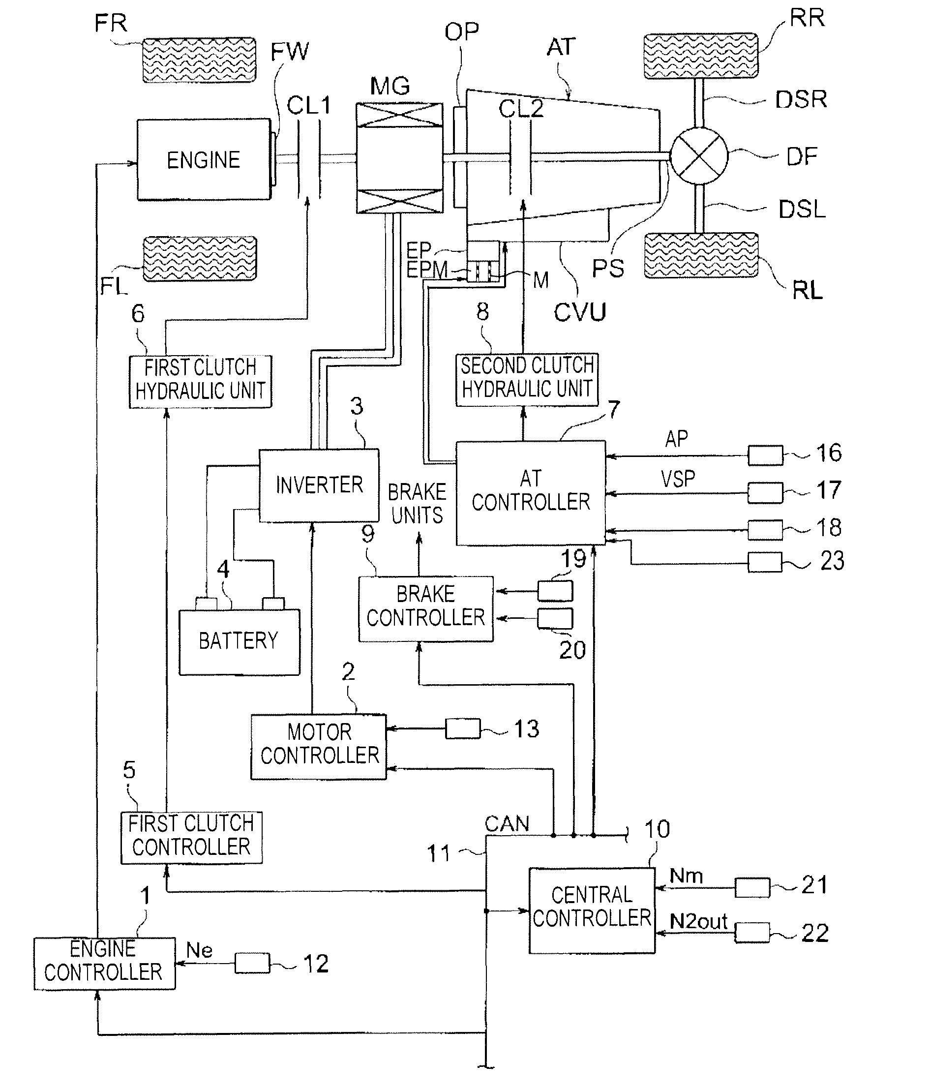 Hybrid vehicle and control method therefor