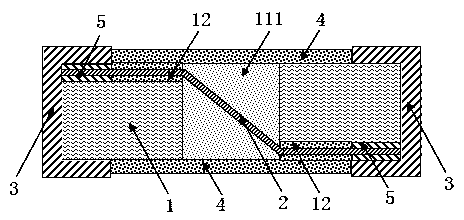 Chip type protecting element and batch manufacturing method thereof