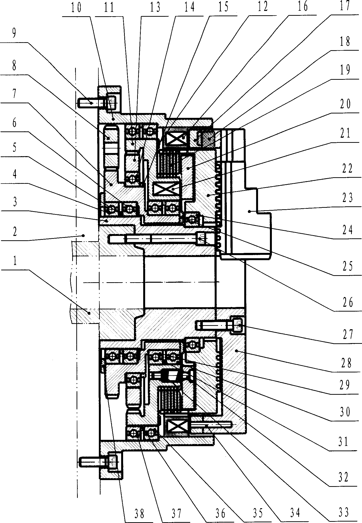 Electric chuck unit