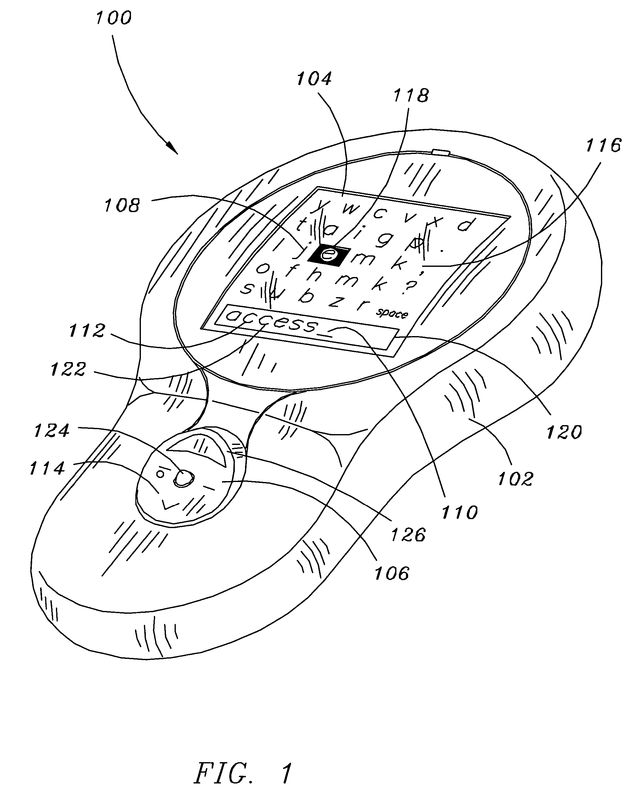 Hand-held communication device having navigation key-based predictive text entry