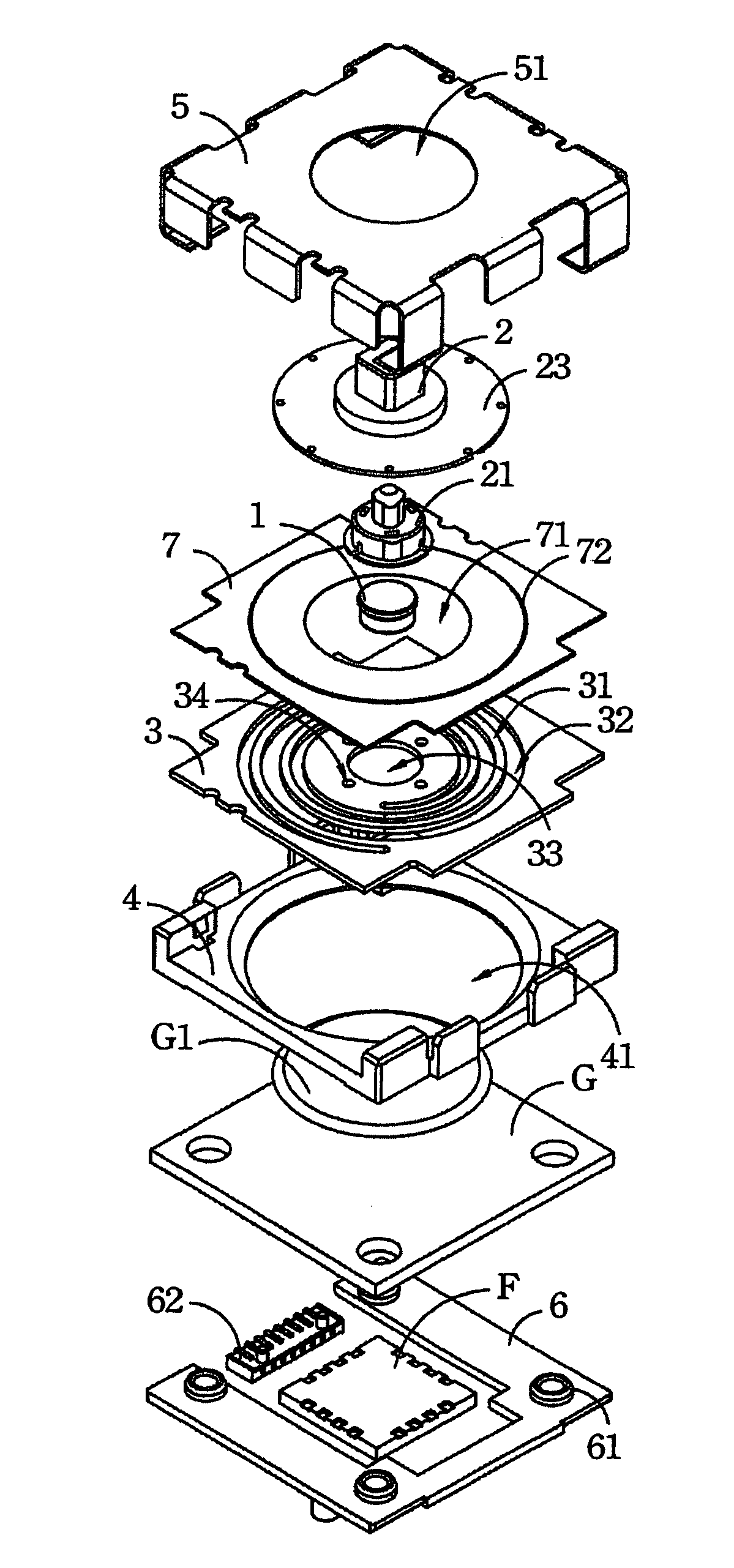 Low-profile multi-directional key switch structure