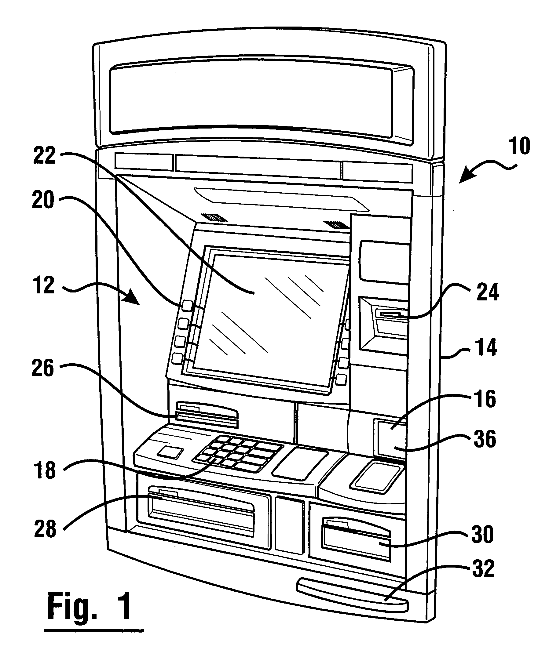 Currency dispensing ATM with RFID card reader