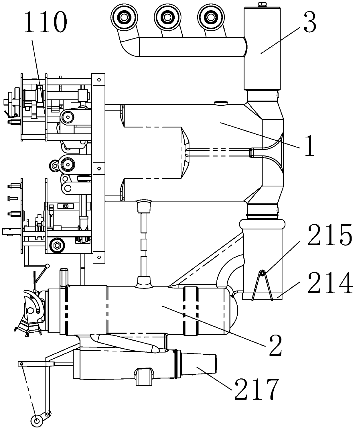 Solid insulation combination switchgear