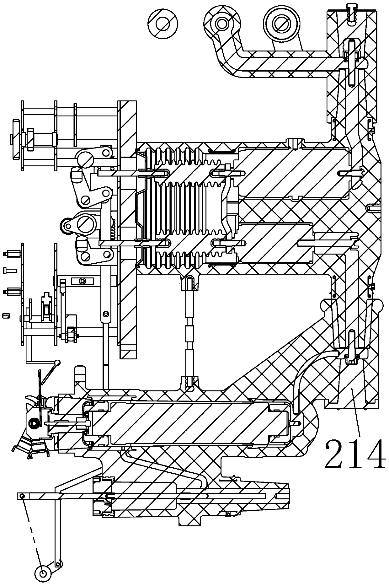 Solid insulation combination switchgear