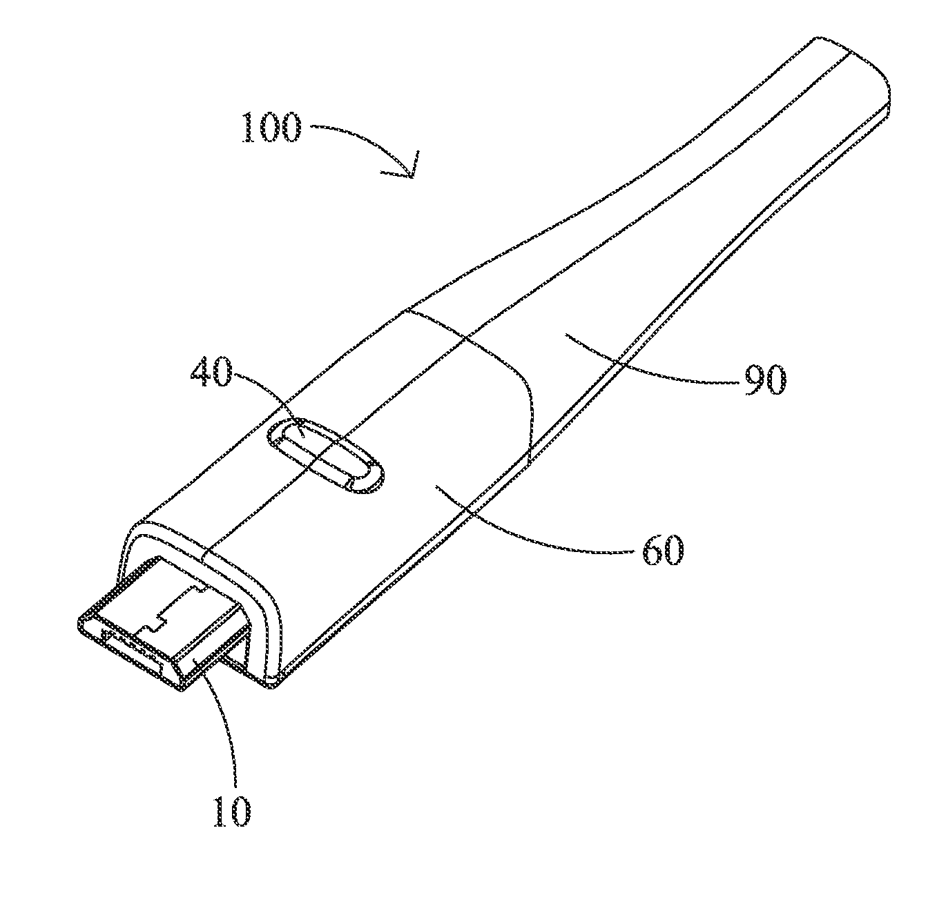 Electrical connector assembly with a light guide member