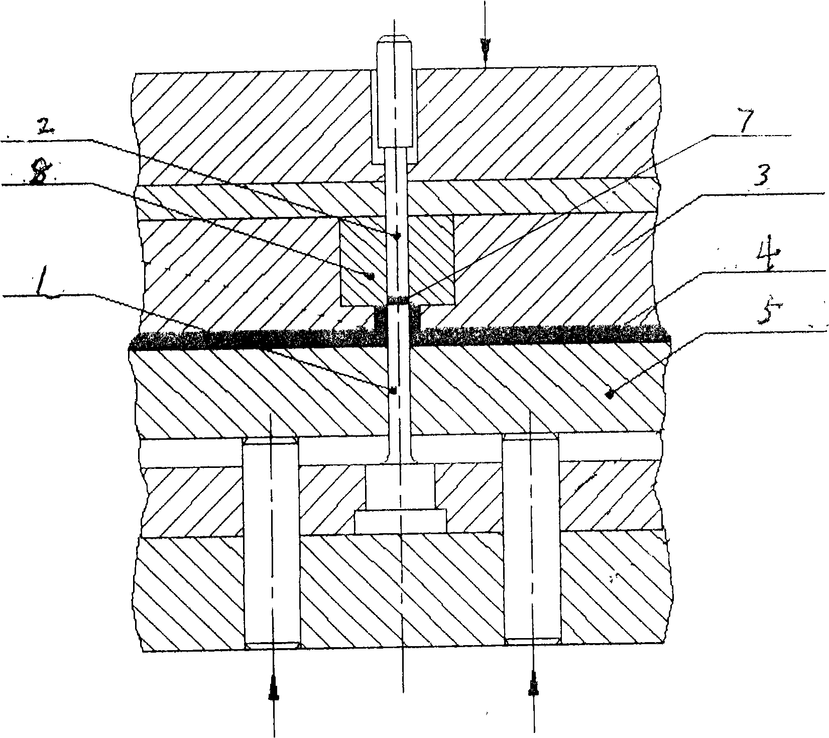 Technique for squeezing through-hole high dummy club on sheet