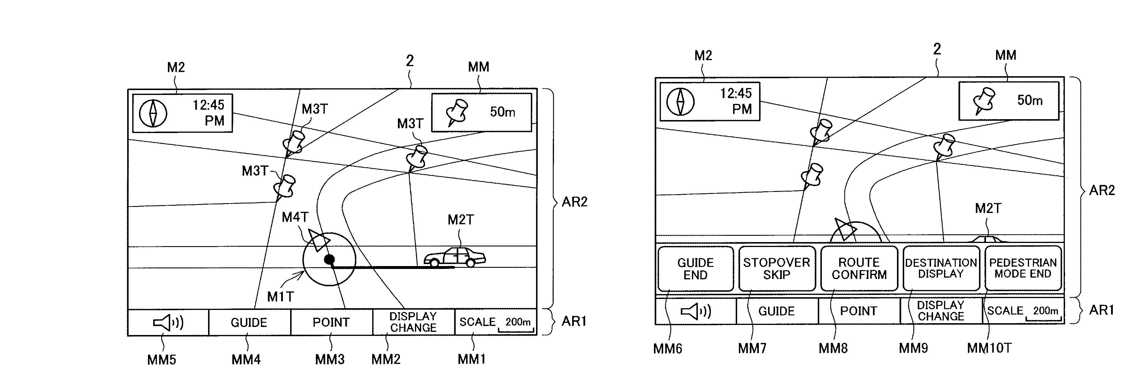 Navigation device, display method of navigation device, program of display method of nagivation device and recording medium recording program of display method of navigation device