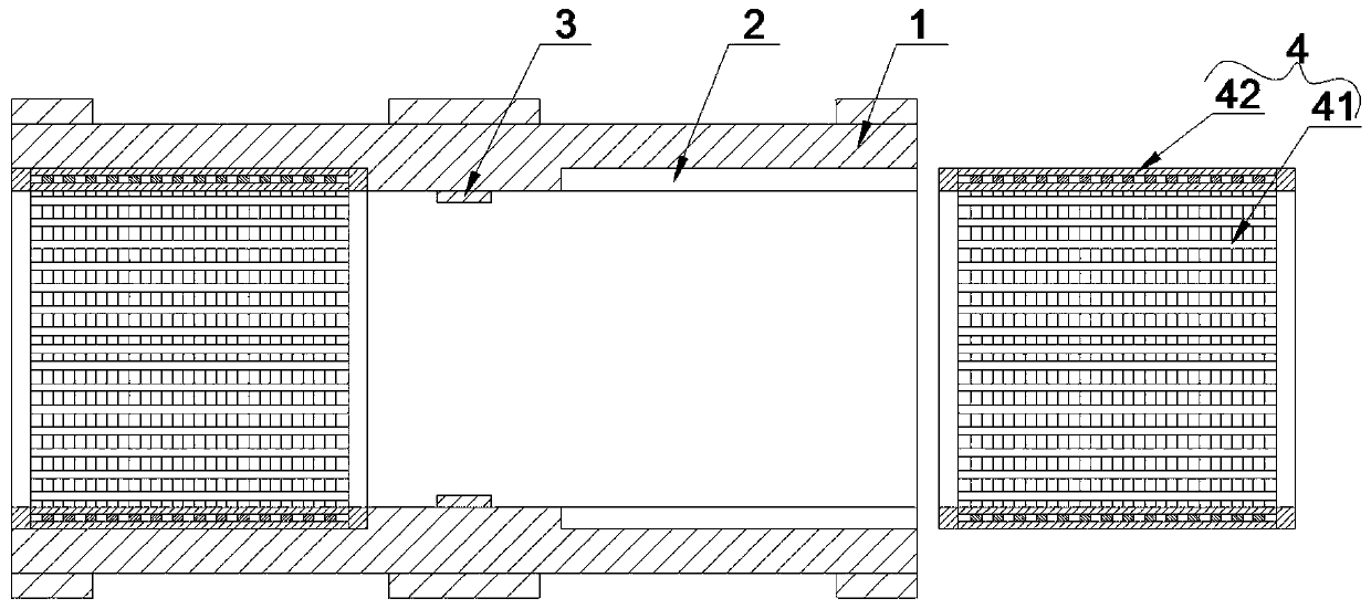 Combined electrofusion connecting pipe and pipe construction welding method