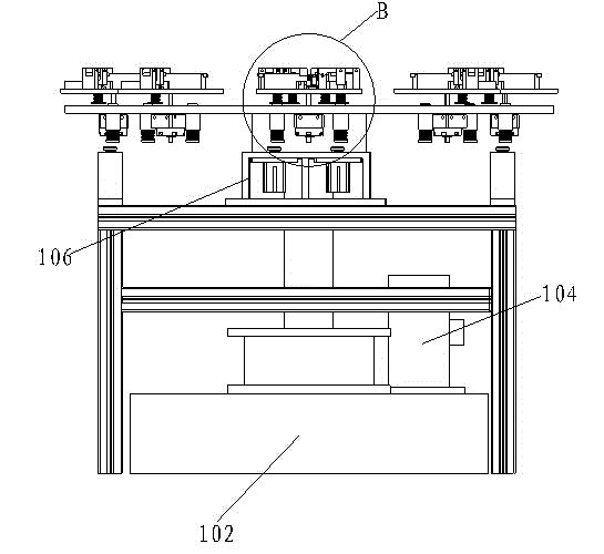 Eight-station welding table of plug welding machine