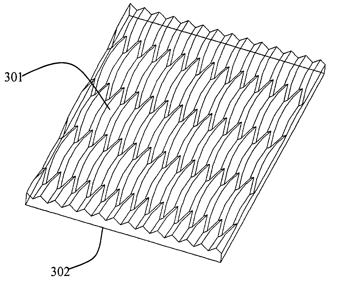 Randomized patterns of individual optical elements