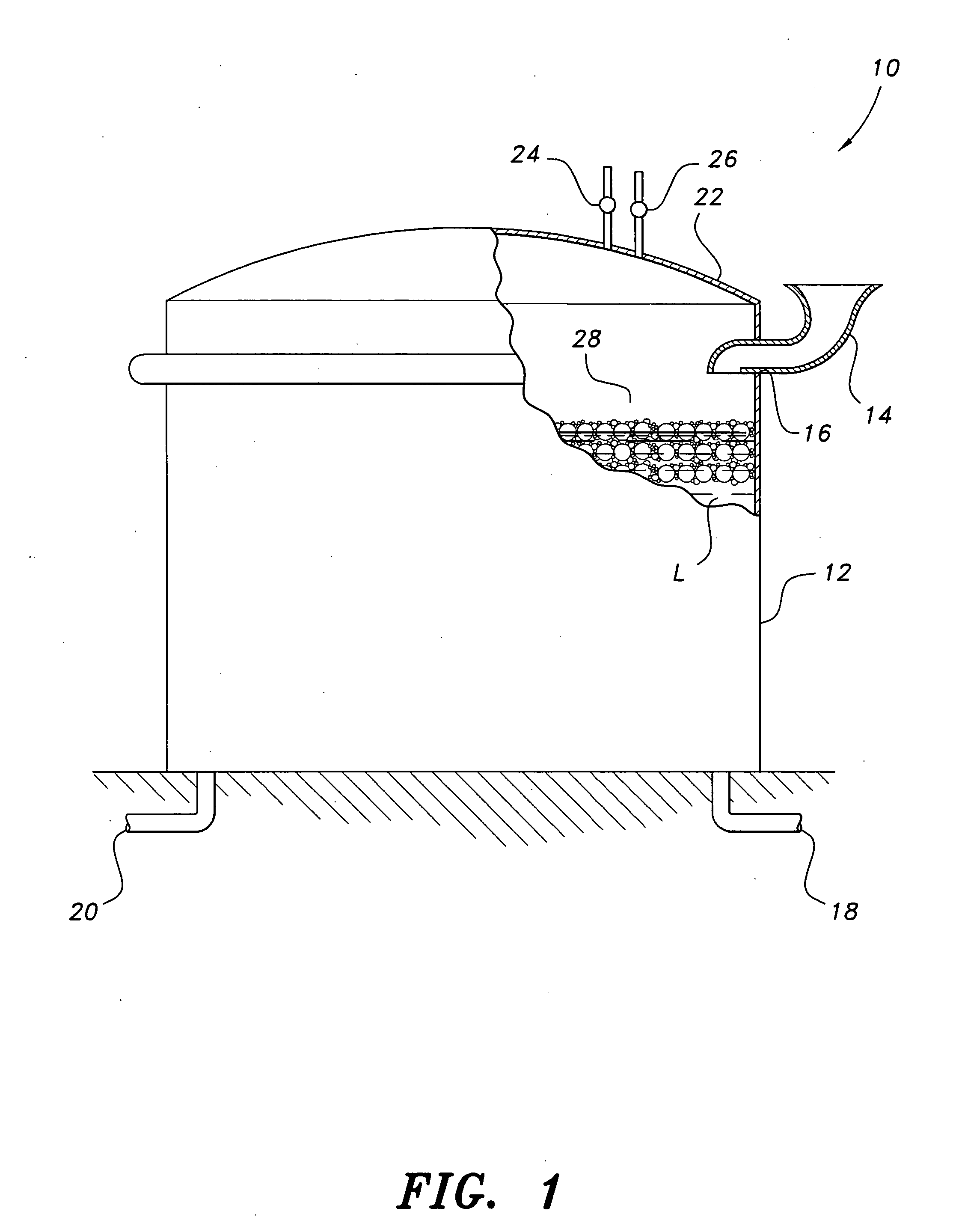 Vapor barrier for flammable liquid storage tanks