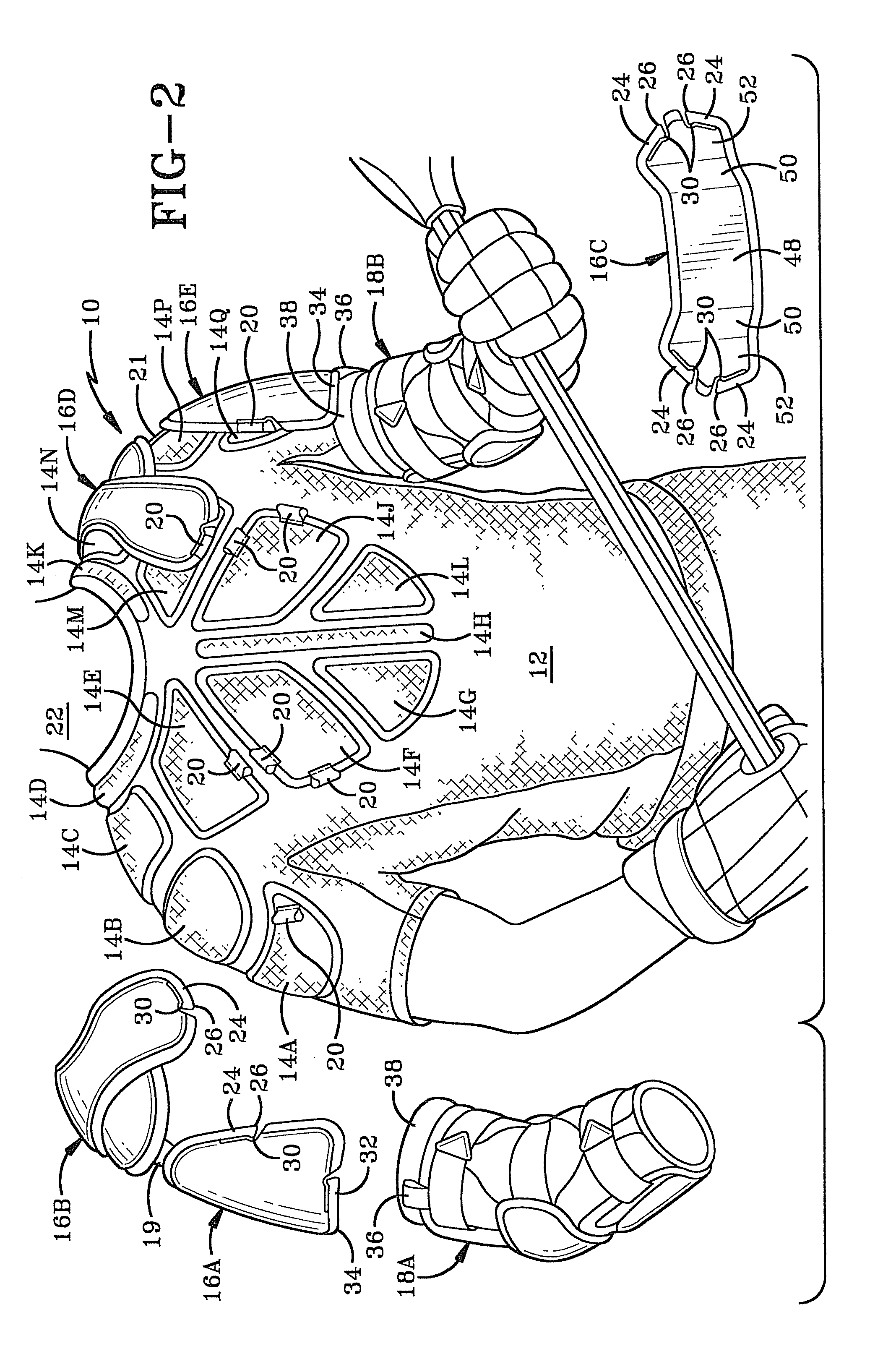 Lacrosse shirt and protective pad assembly