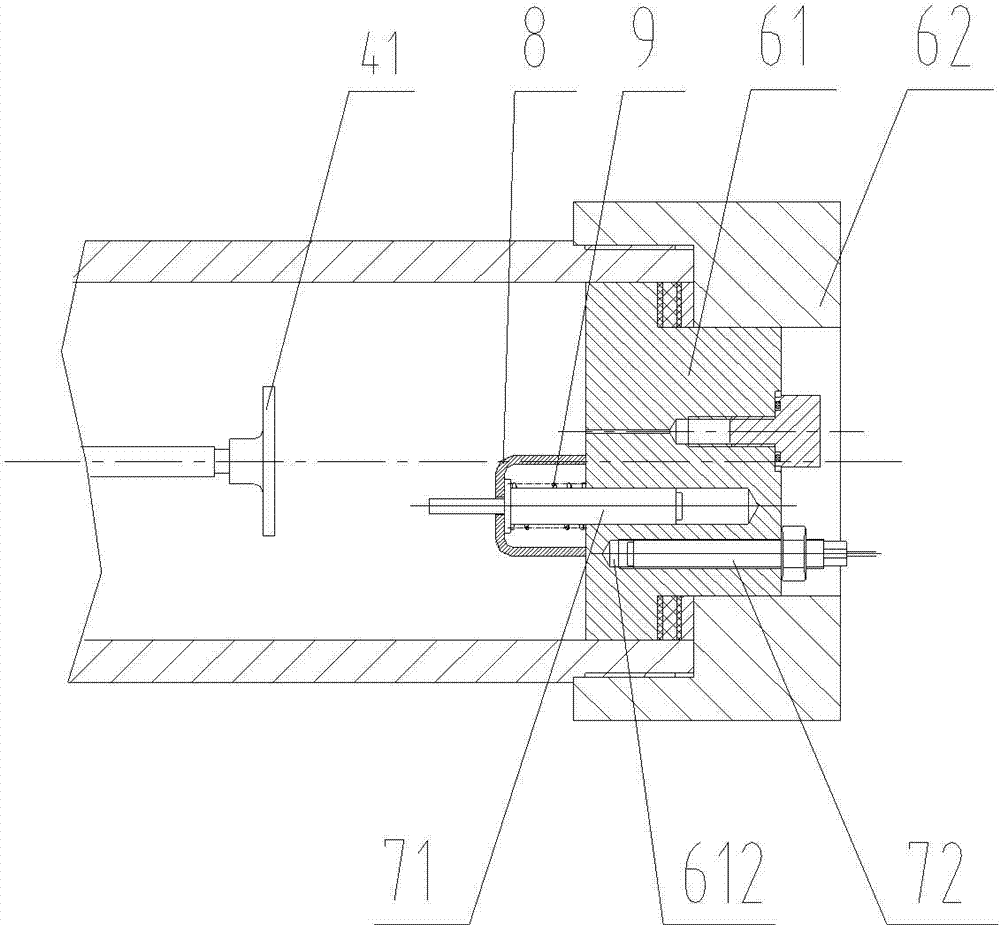 Energy accumulator with air leakage alarm apparatus and hydraulic operating mechanism