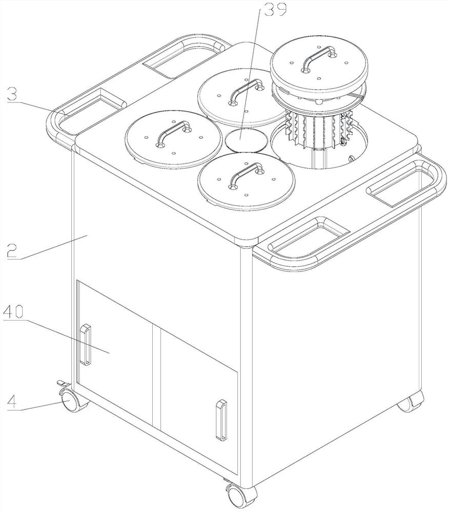 Semi-automatic cleaning and disinfecting platform for transesophageal ultrasonic probe