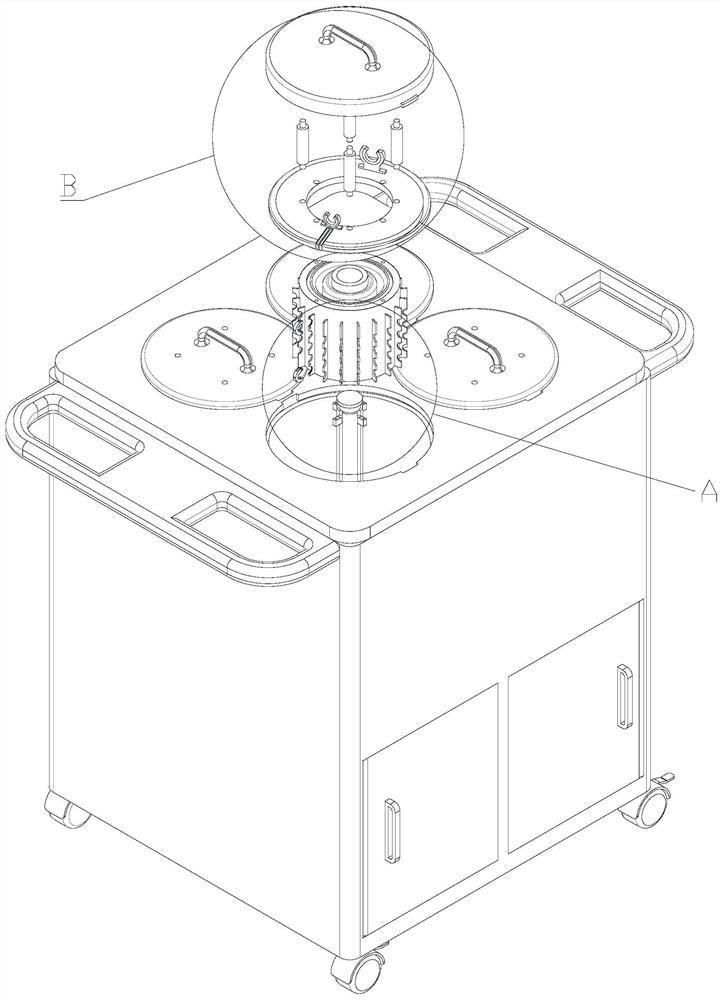 Semi-automatic cleaning and disinfecting platform for transesophageal ultrasonic probe