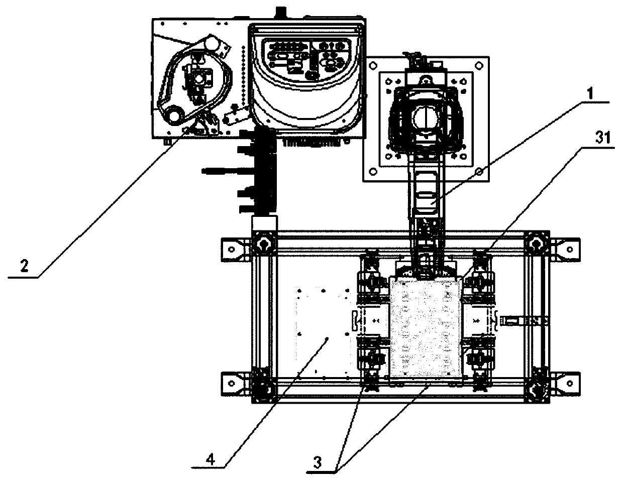 Automatic gluing device