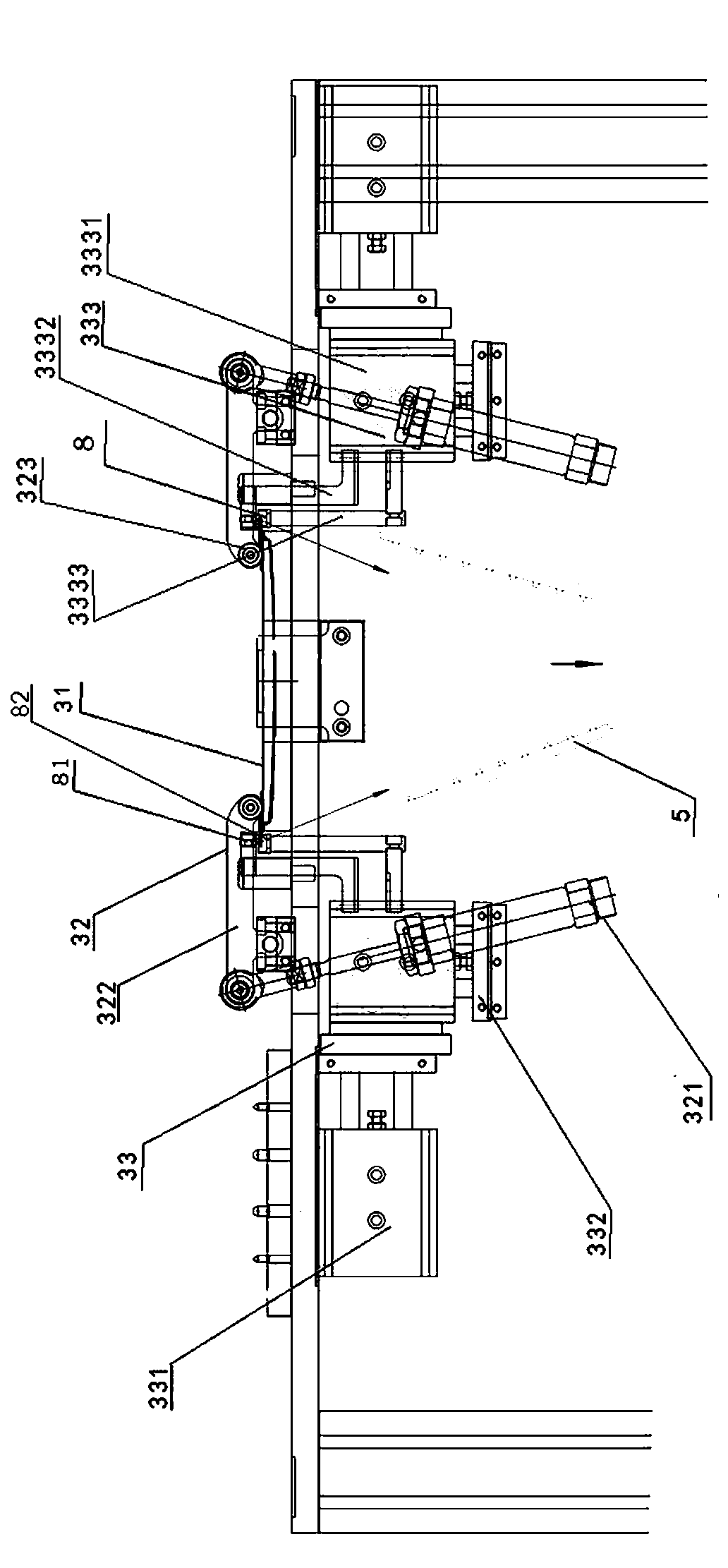 Automatic gluing device