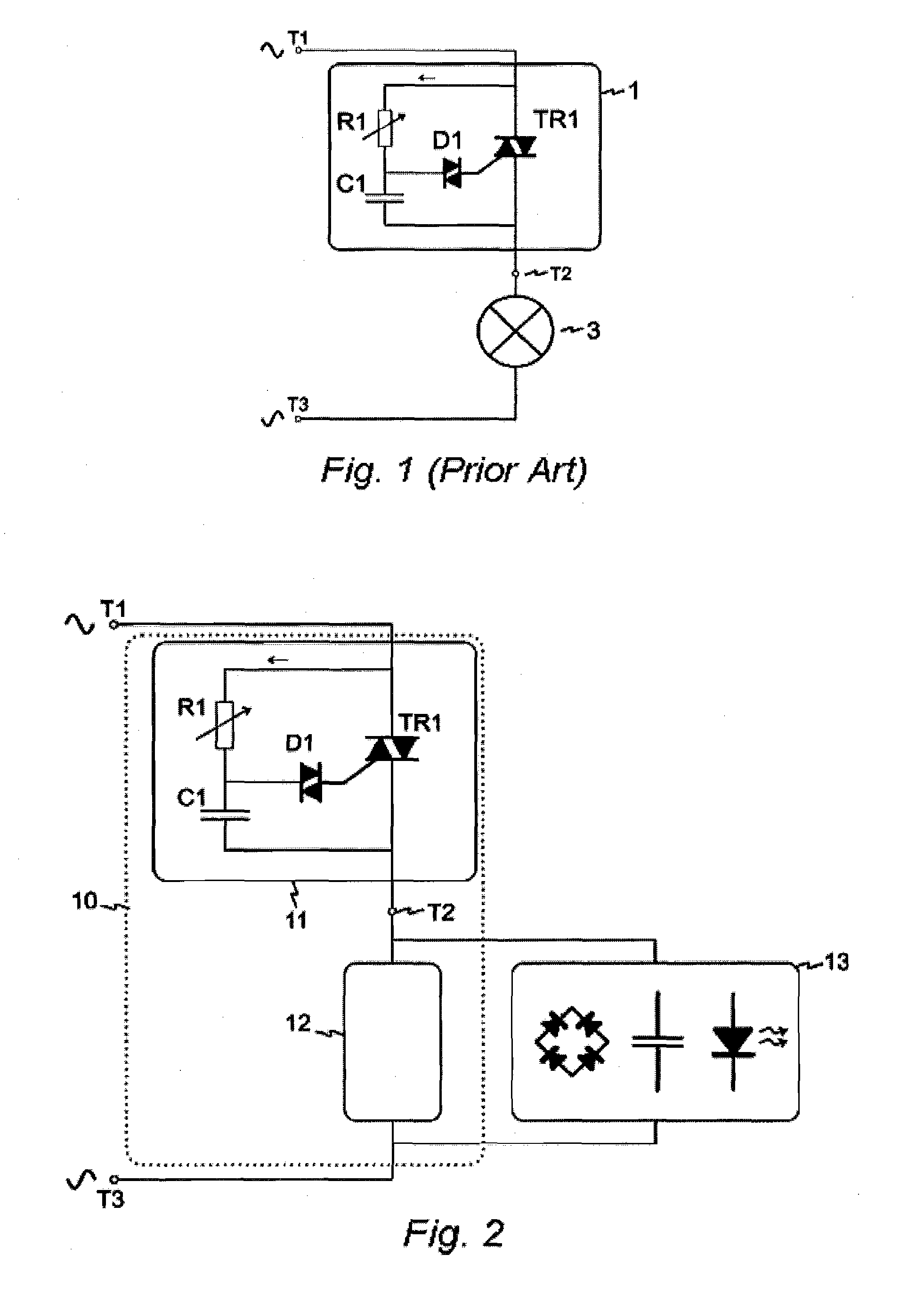 Dimmer triggering circuit, dimmer system and dimmable device