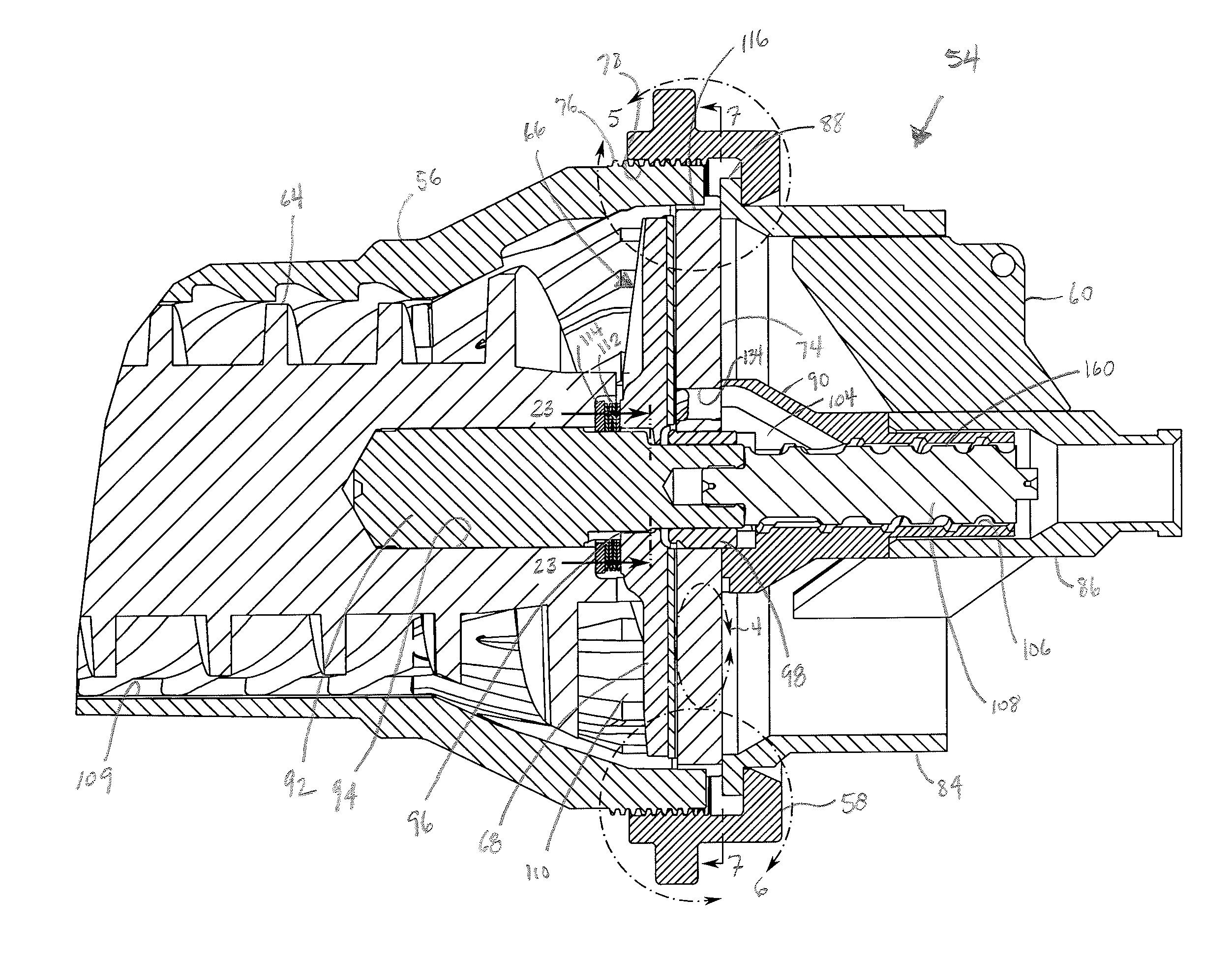 Helical discharge flute of a grinding machine