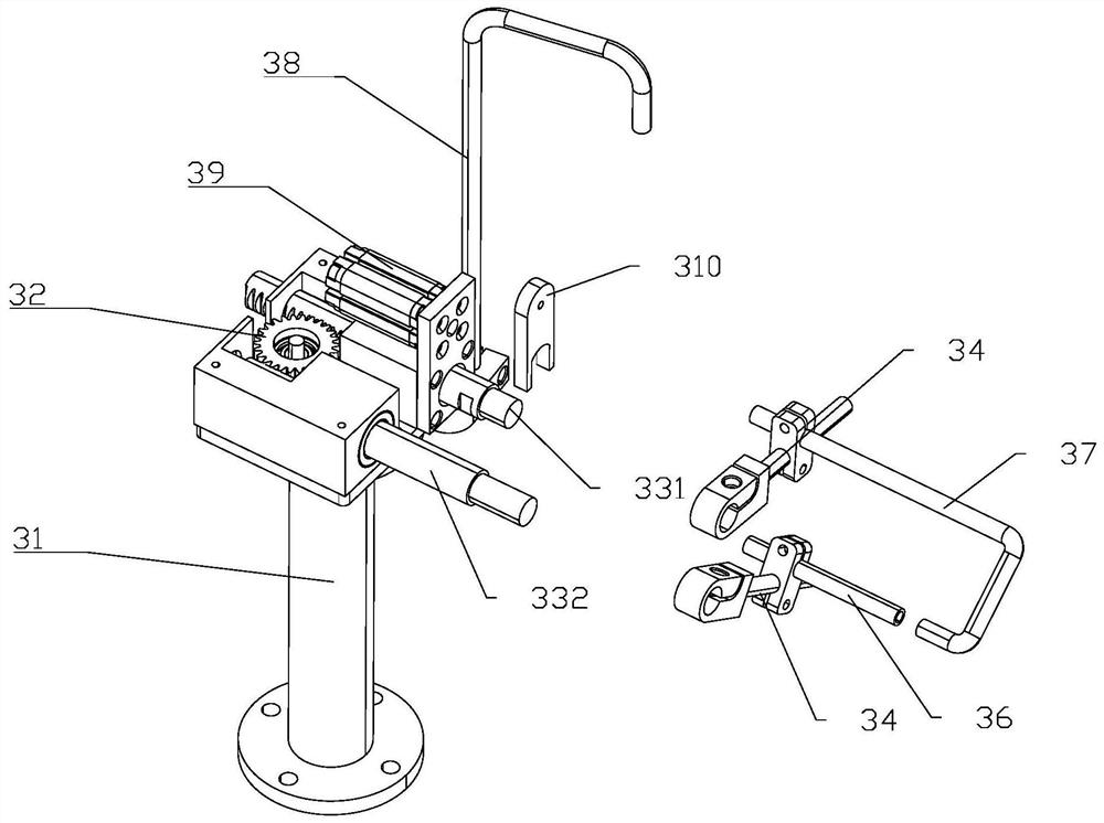 Bag opening device for food packaging bag