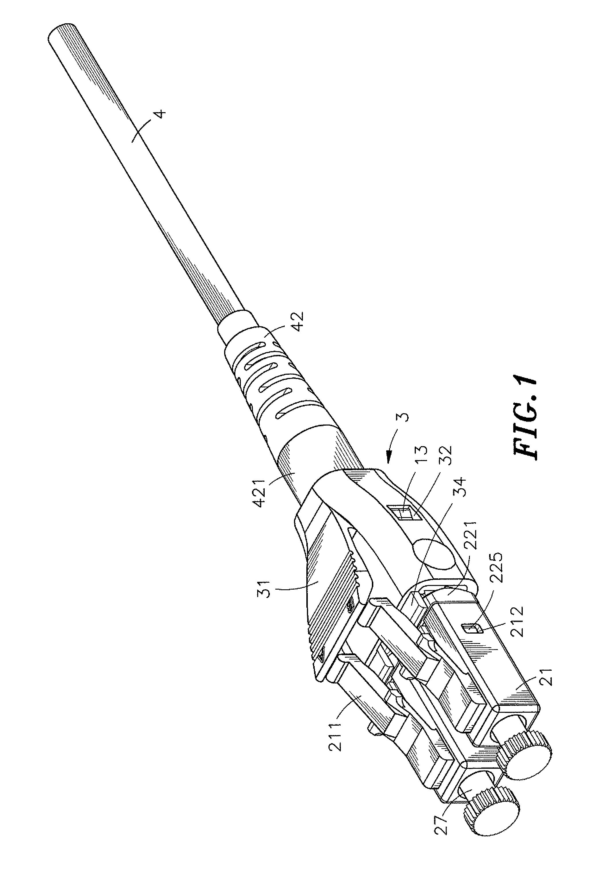 Fiber channel-inter changeable fiber optic connector