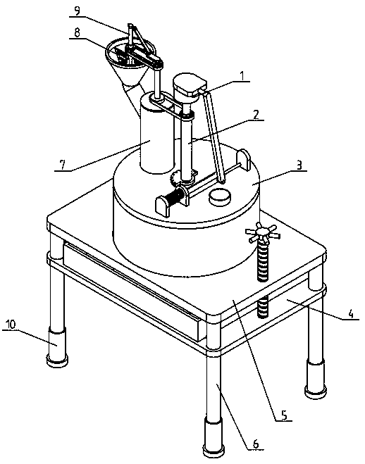 Compound microbial organic fertilizer production device