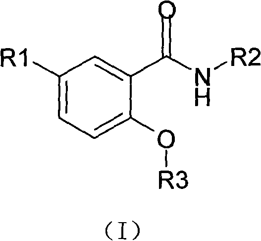 3-substituted salicylamide compound, preparation method, medicinal composition and application thereof