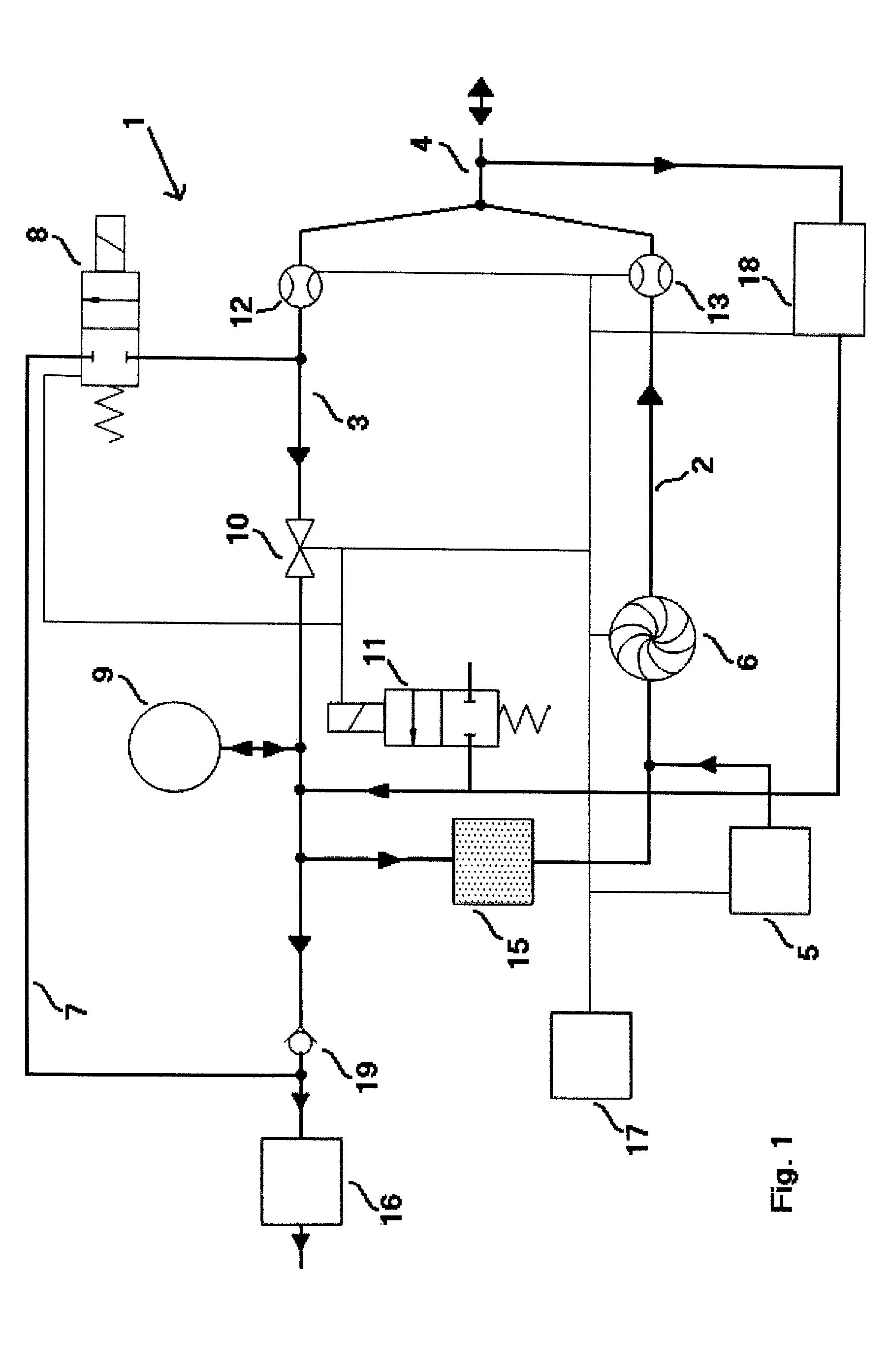 Anesthesia device and process for operating an anesthesia device