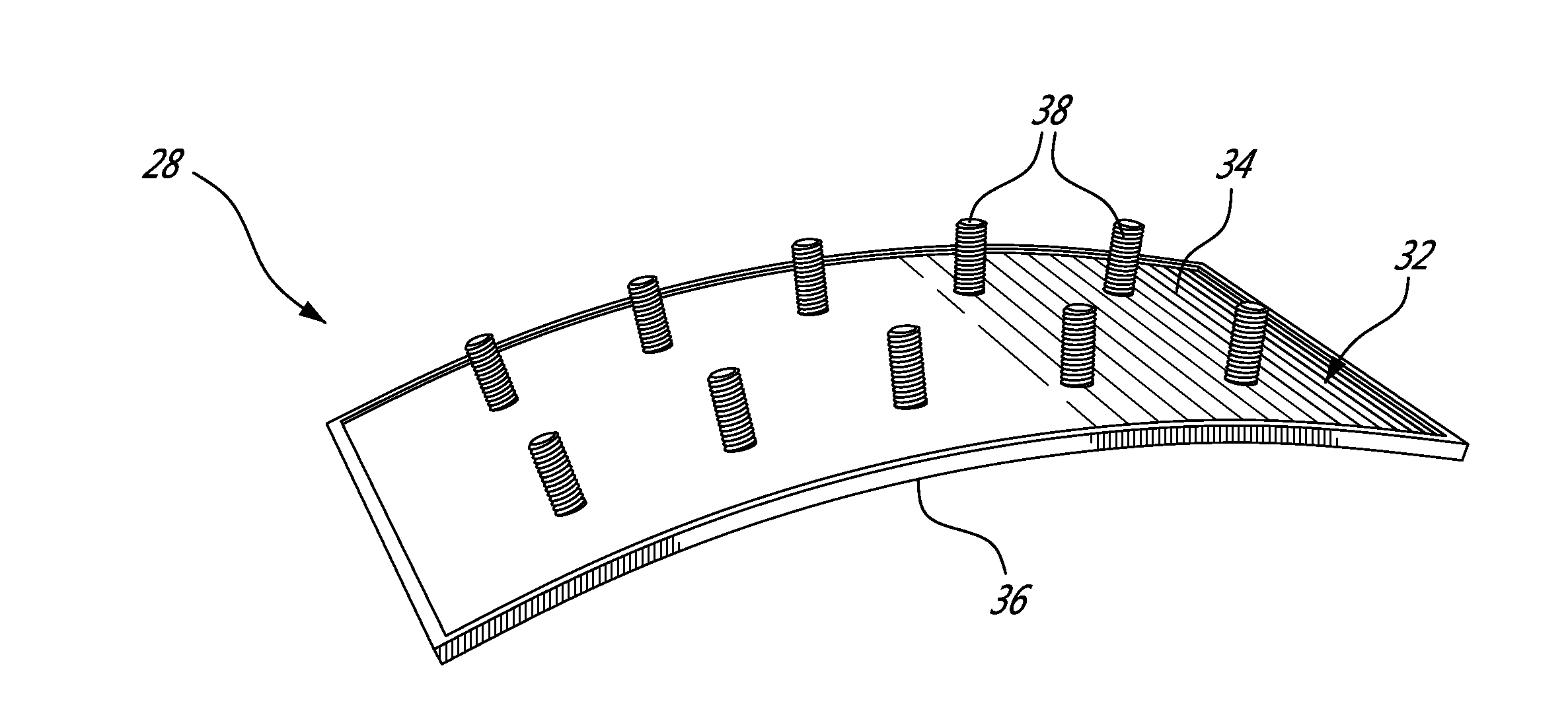 Method of forming a component from a green part