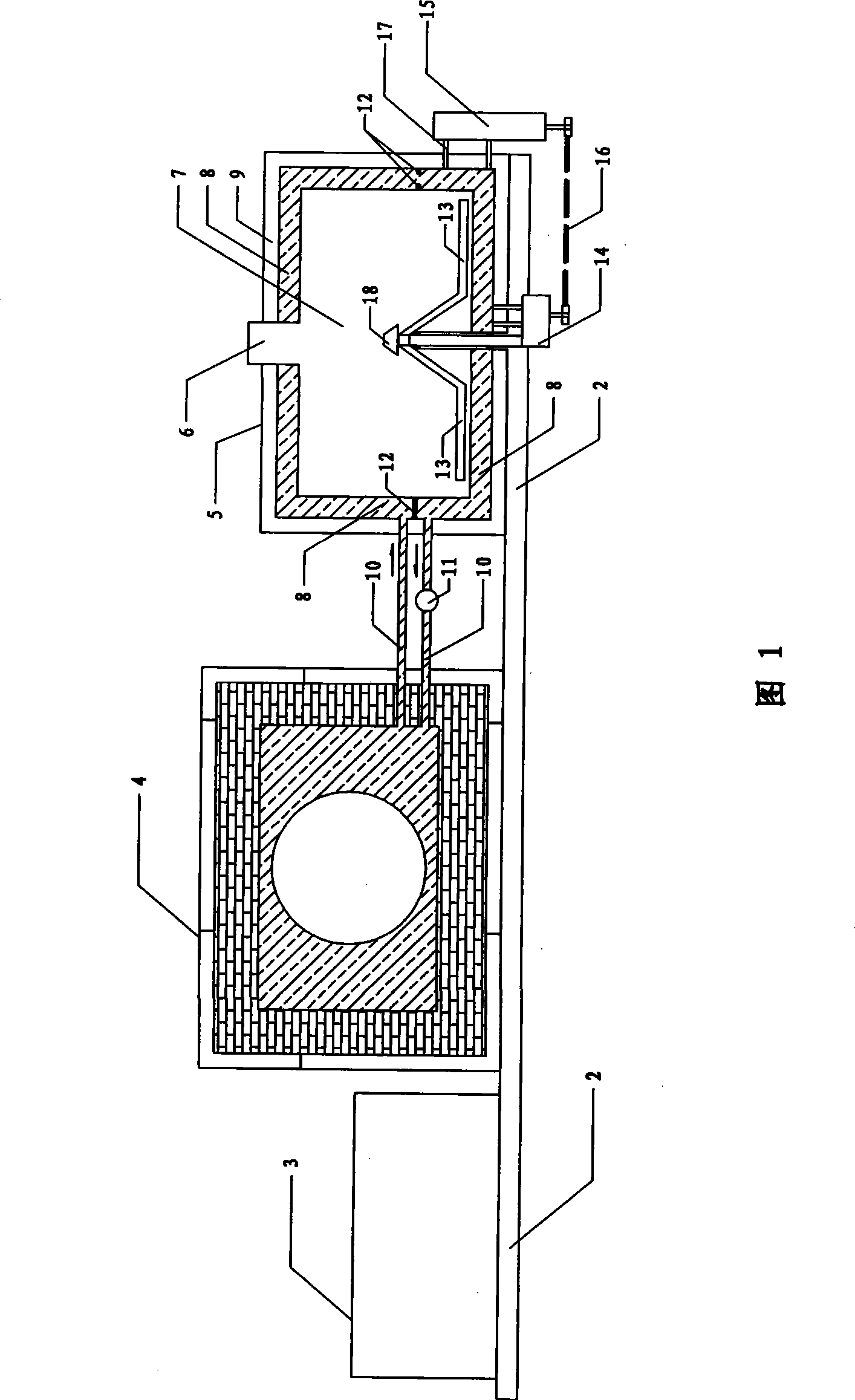 Mobile bitumen regenerated heat mixing device