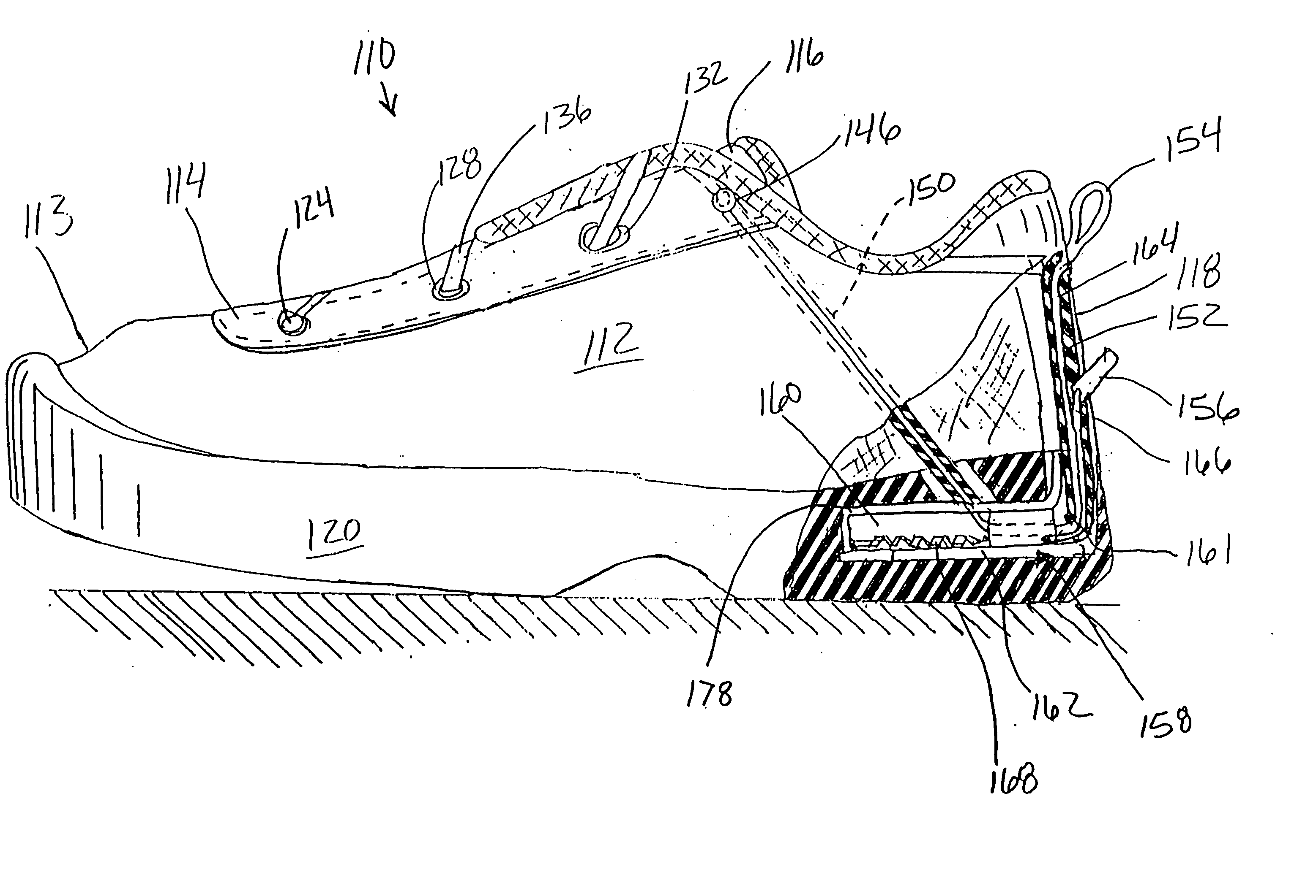 Automated tightening shoe