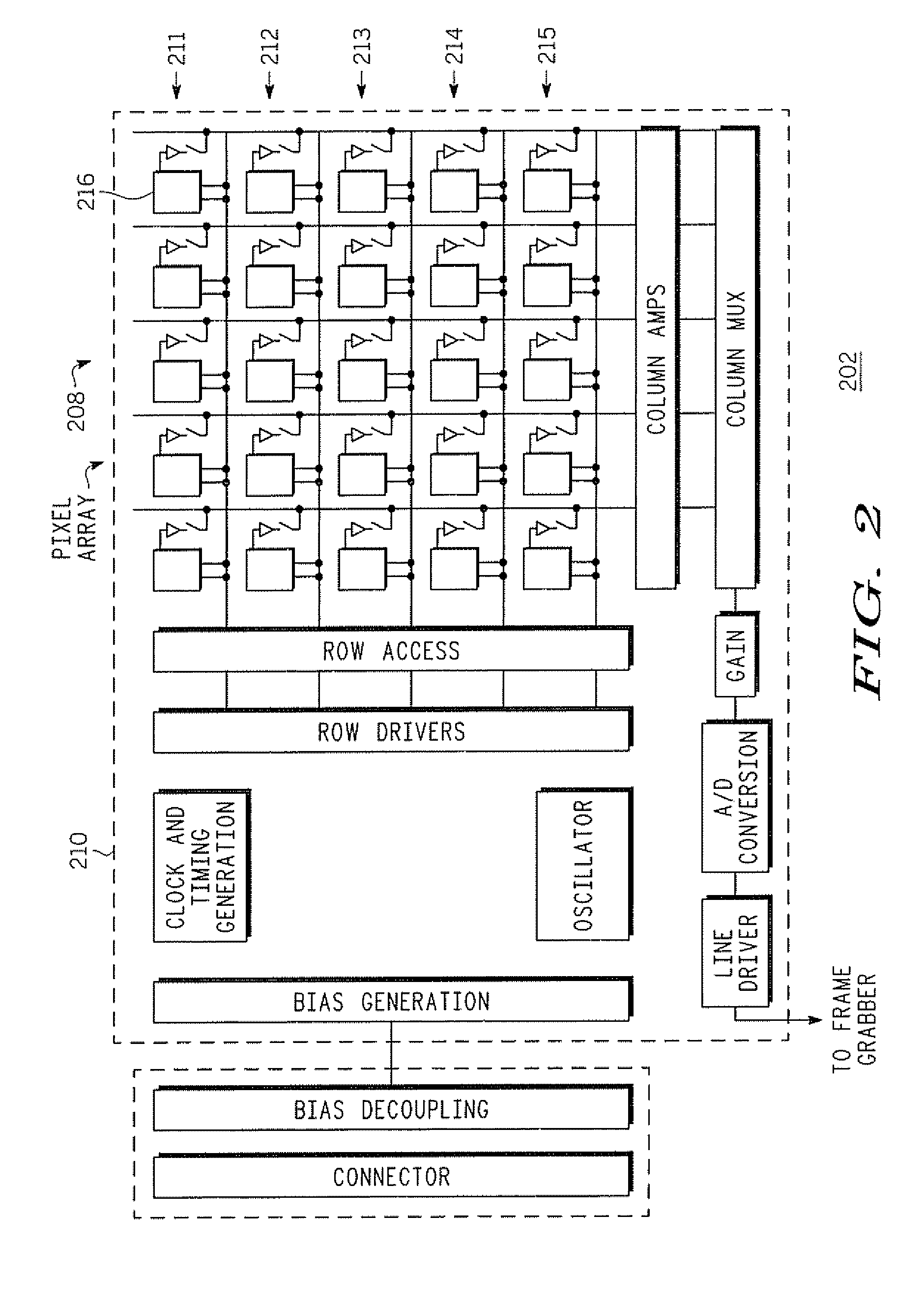 Digital imager with dual rolling shutters