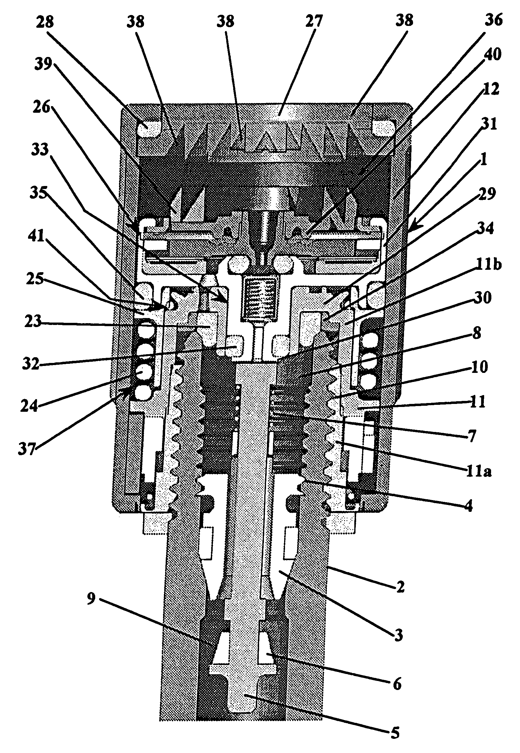 System for predetermining the operating threshold of a device surveying the radial deformation state of a tire