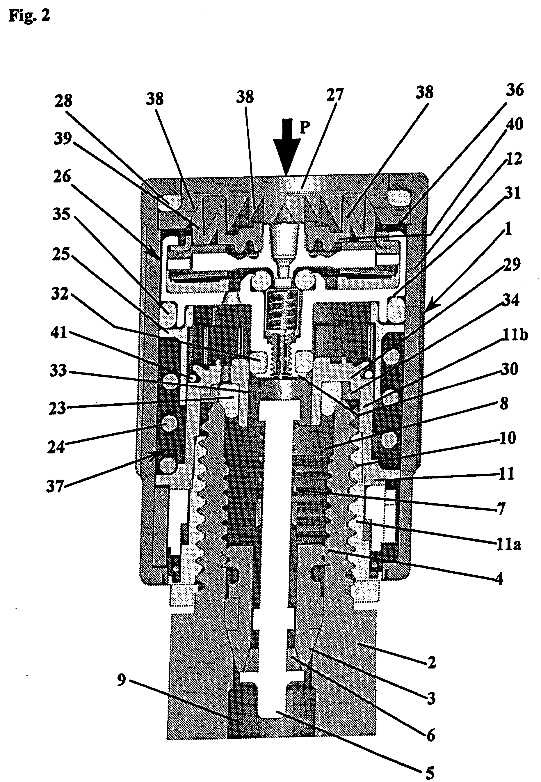 System for predetermining the operating threshold of a device surveying the radial deformation state of a tire