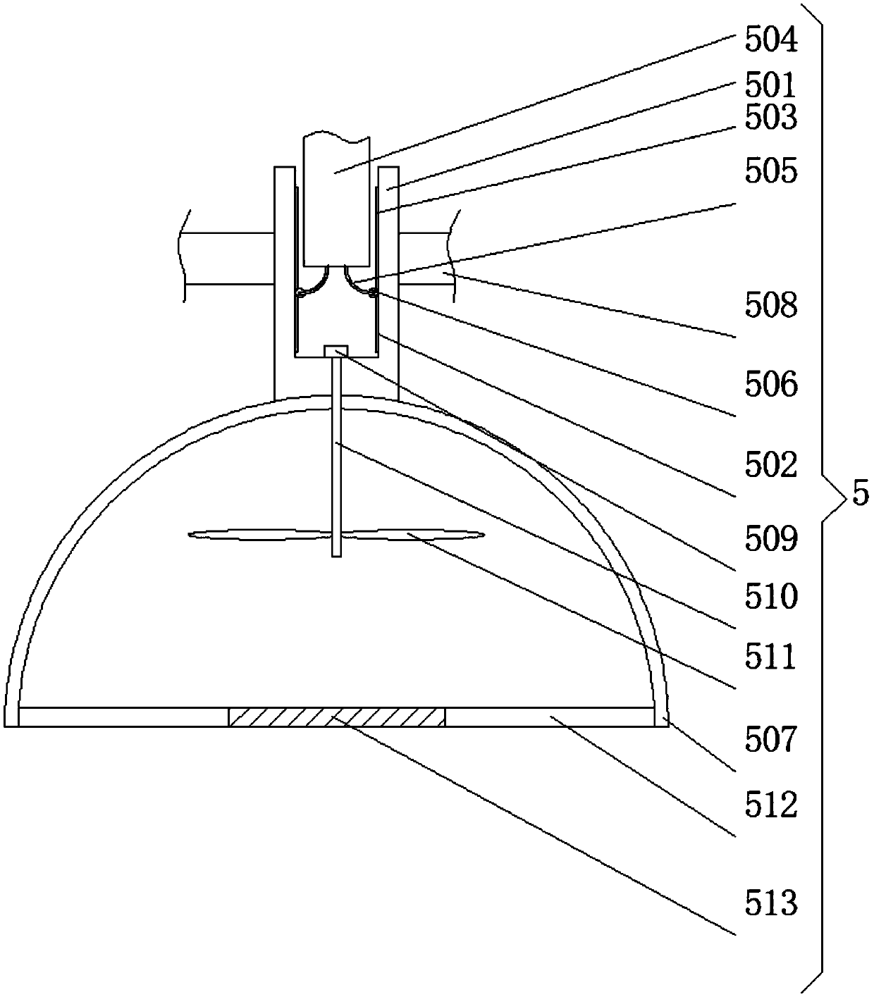 Textile yarn ball drying device capable of rotating obliquely