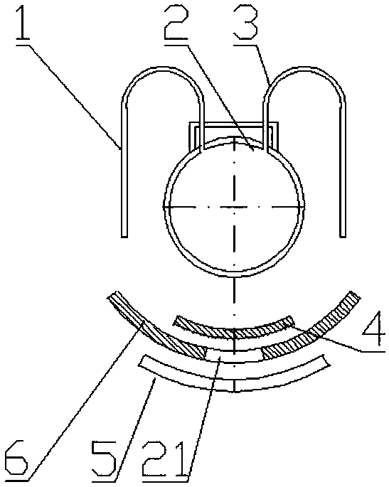 Laminar flow collecting pipe cooling water quantity control device