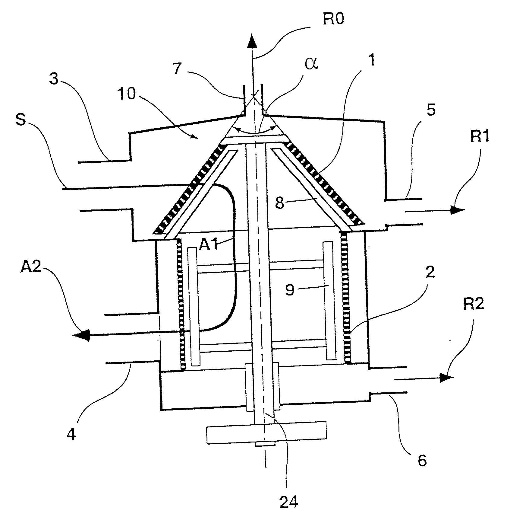 Pressurized screen and process for removing contaminants from a fibrous paper suspension containing contaminants