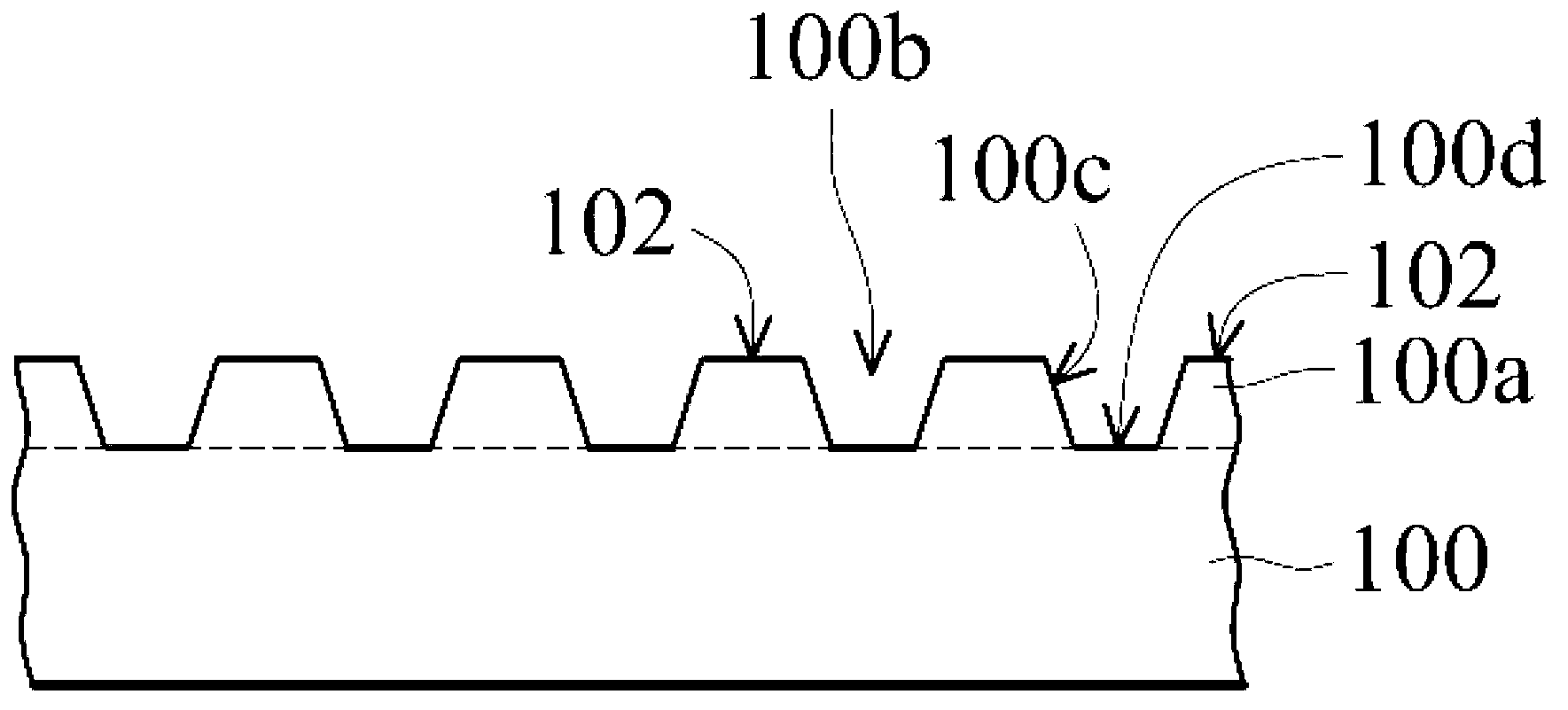 Patterned substrate and stacked light emitting diode