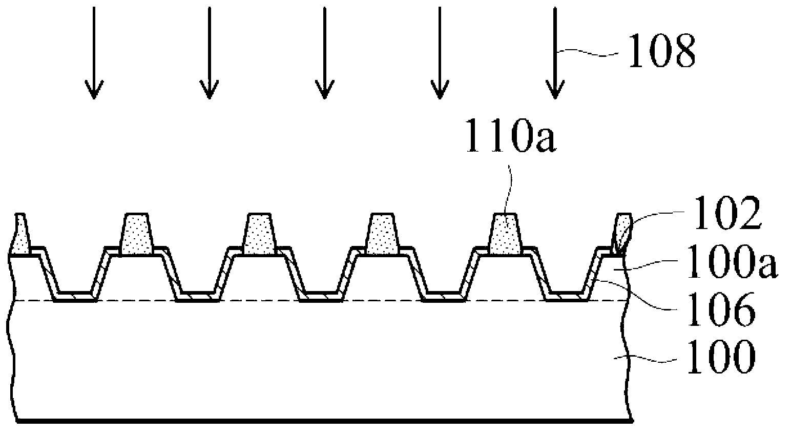 Patterned substrate and stacked light emitting diode