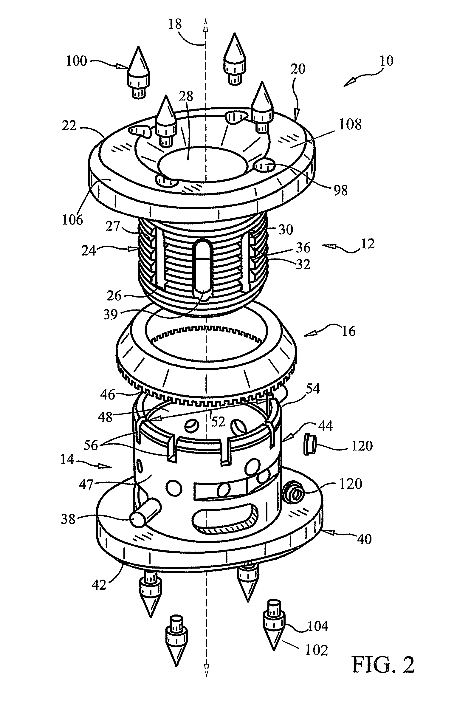 Expandable vertebral prosthesis