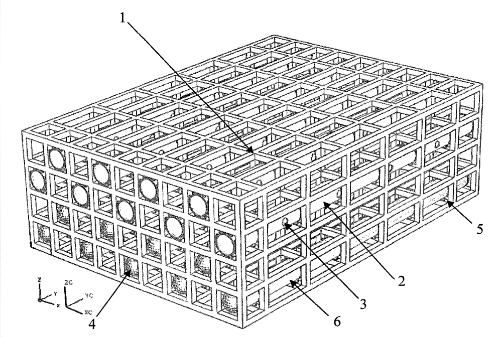 Wave dissipating wall with multi-layer combined pipes and floating hoses