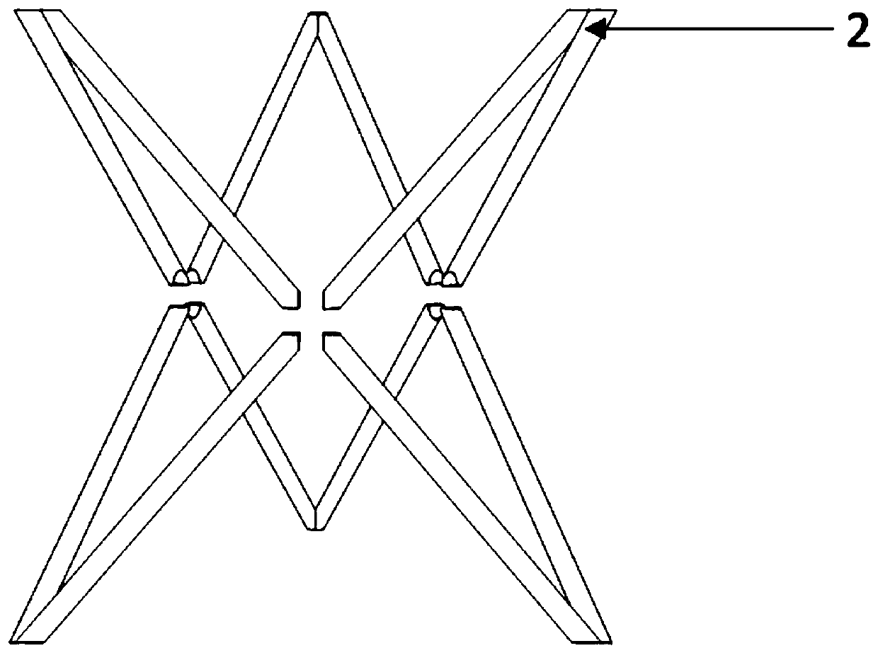 High-wear-resistant stable and firm triangular support structure