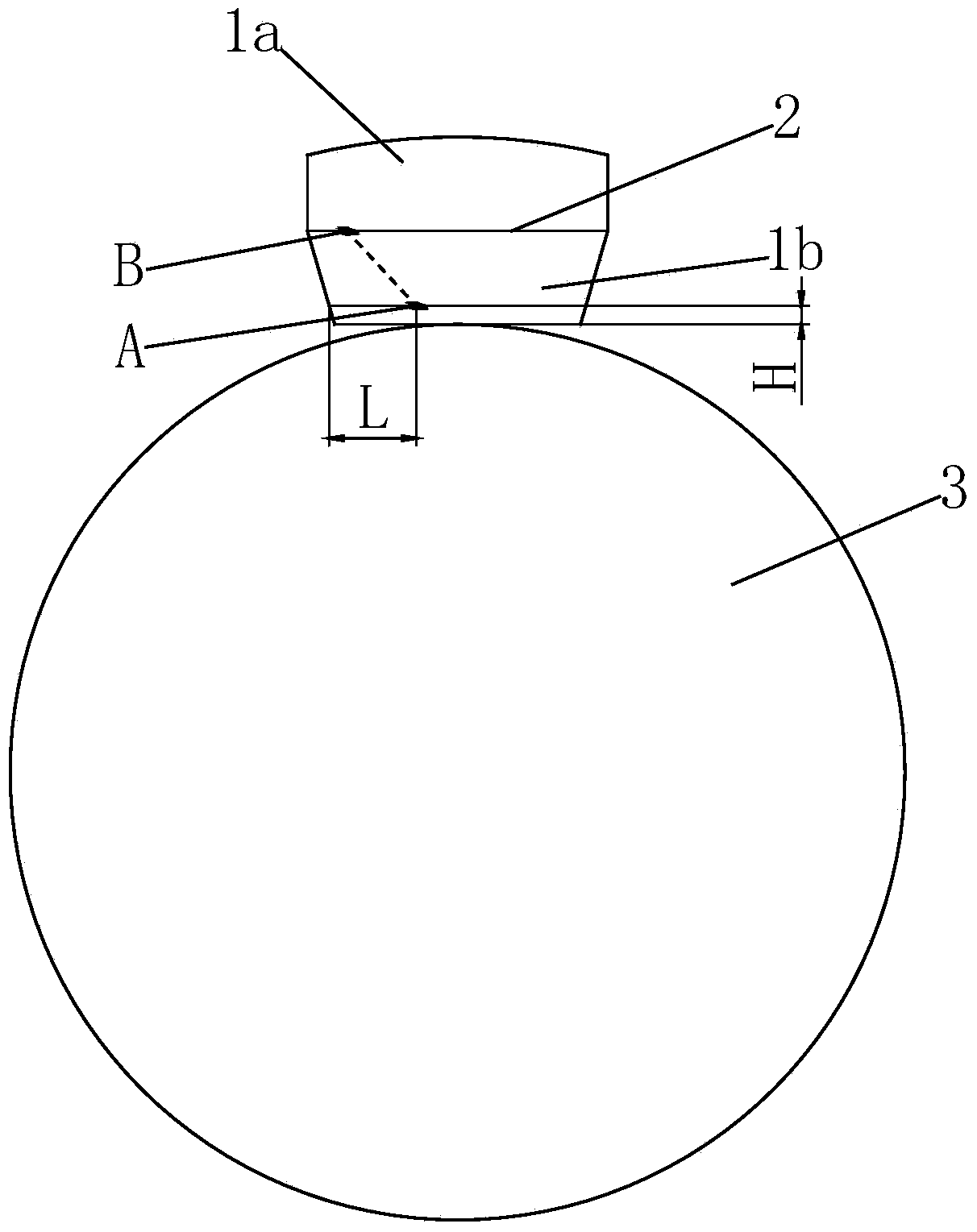 Amplitude test method of water lubrication rubber tail bearing based on machine vision technology